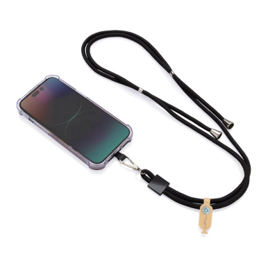 Logotrade promotional items photo of: CarryLoop RCS recycled PET adjustable phone holder lanyard